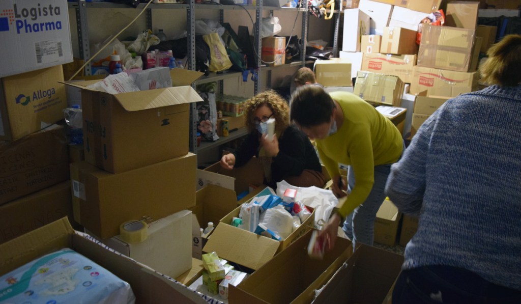 Ola solidaria con Ucrania en Almería. Foto de Miguel Blanco / Foco Sur.